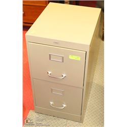 METAL 2 DRAWER FILING CABINET