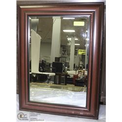 SHOWHOME  CHERRY WOOD BEVELLED MIRROR
