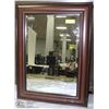 Image 1 : SHOWHOME  CHERRY WOOD BEVELLED MIRROR