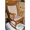 Image 1 : WOOD ROCKING CHAIR.