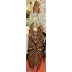 WOOD CARVED WALL HANGING MINOR DAMAGE ON