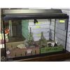 Image 1 : AQUARIUM WITH LIGHT & ACCESSORIES,ROCKS ETC