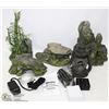 Image 3 : AQUARIUM WITH LIGHT & ACCESSORIES,ROCKS ETC