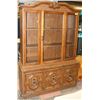 Image 1 : VINTAGE CHINA CABINET 53"X17"X72"H.