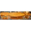 Image 1 : OVAL COFFEE TABLE AND 2 MATCHING  END TABLES