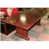 Image 1 : LARGE CHERRY WOOD DININGROOM TABLE 38"X84"X30"H
