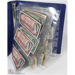 BINDER PAPER MONEY COLLECTION