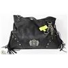 Image 1 : BLACK FRINGED LADIES PURSE