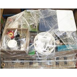 PALLET OF ELECTRICAL, HOUSEHOLD AND TOOLS