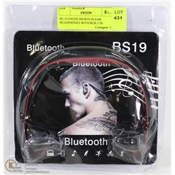 BLUETOOTH SPORTS IN EAR HEADPHONES WITH BUILT IN