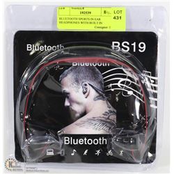 BLUETOOTH SPORTS IN EAR HEADPHONES WITH BUILT IN