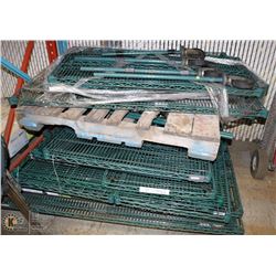 PALLET OF METRO RACKS