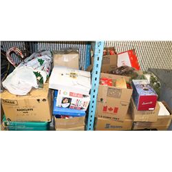 2 ESTATE  PALLETS OF CHRISTMAS DECORATIONS