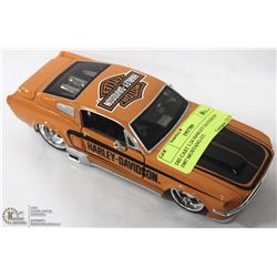 DIE CAST 1:24 HARLEY DAVIDSON 1987 MUSTANG GT.