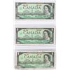 Image 1 : SET OF 3 - 1967 CANADIAN DOLLAR BILLS