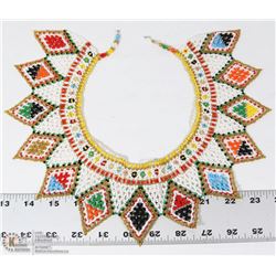 HANDCRAFTED BEADED NECKLACE FROM TRIBE IN PANAMA