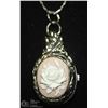 Image 2 : NEW VINTAGE STYLE ROSE LOCKET WATCH WITH CHAIN AND