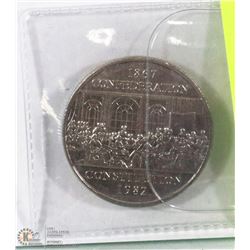 CANADIAN CONFEDERATION CONSTITUTION $1.00 COIN.