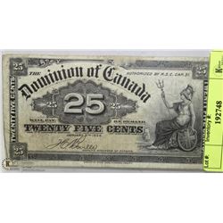 1900 CANADIAN SHINPLASTER.