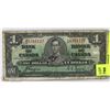 Image 1 : 1937 CANADIAN $1.00 BILL.