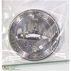 150 YEAR .999 1OZ SILVER COIN.
