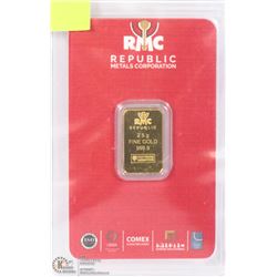 2.5 GRAM .999 GOLD BAR.,