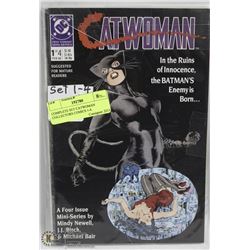 COMPLETE SET CATWOMAN COLLECTORS COMICS 1-4.