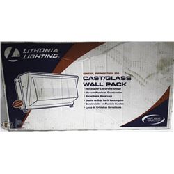 NEW IN BOX LITHONIA LIGHTING CAST/GLASS WALL PACK