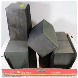 LOT OF KENWOOD BOOKSHELF SPEAKERS