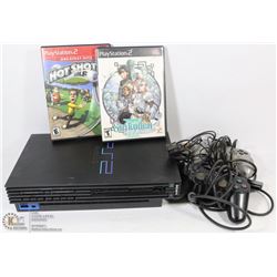 SONY PLAYSTATION 2 WITH AV CORD, 2 CONTROLLERS