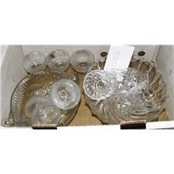 15) 2 SETS OF FRUIT BOWLS AND NAPPIES DEPRESSION