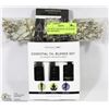 Image 1 : LOT WITH 3 ESSENTIAL OIL BLENDS SET AND WHITE