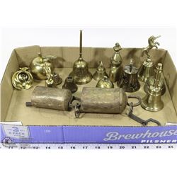 LOT OF 14 VARIOUS BELLS.