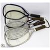 Image 1 : LOT OF 4 SQUASH RACKETS.