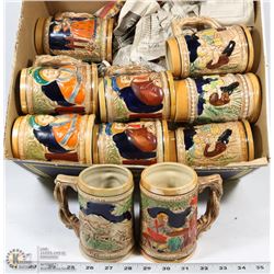 BOX OF COLLECTOR STEINS