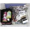 Image 1 : FLAT OF JEWELLERY MAKING SUPPLIES & PORTABLE