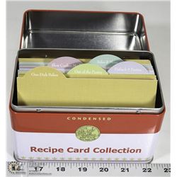 VINTAGE CAMPBELLS RECIPE TIN WITH CARDS