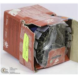 TWO 4" WIRE WHEEL CUP BRUSHES.