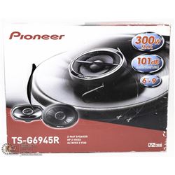 SET OF 2 PIONEER 2-WAY SPEAKERS 300W 6"X9".