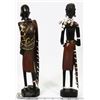 Image 2 : LOT OF 2 HANDCARVED AFRICAN STATUES