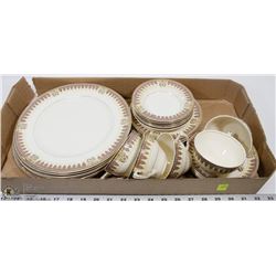 27PC J&G MEAKIN ENGLAND DISH SET.