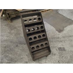 CAT50 20 Spot Rolling Cart, Overall: 39" x 18" x 34"