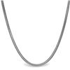 Image 1 : Sterling Silver Classic Round Snake Necklace