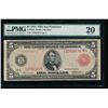Image 1 : 1914 $5 Large San Francisco Red Seal Federal Reserve Note PMG 20