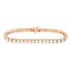 Image 1 : 18KT Rose Gold 10.00ctw Diamond Tennis Bracelet