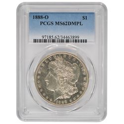 1888-O $1 Morgan Silver Dollar Coin PCGS MS62DMPL