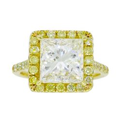 18KT Yellow Gold 3.63ctw Diamond Ring