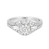 Image 1 : 18KT White Gold 1.48ctw Diamond Ring