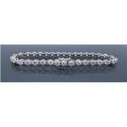 18KT White Gold 4.25ctw Diamond Bracelet