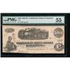 Image 1 : 1862-63 $10 Confederate States of American Note PMG 55